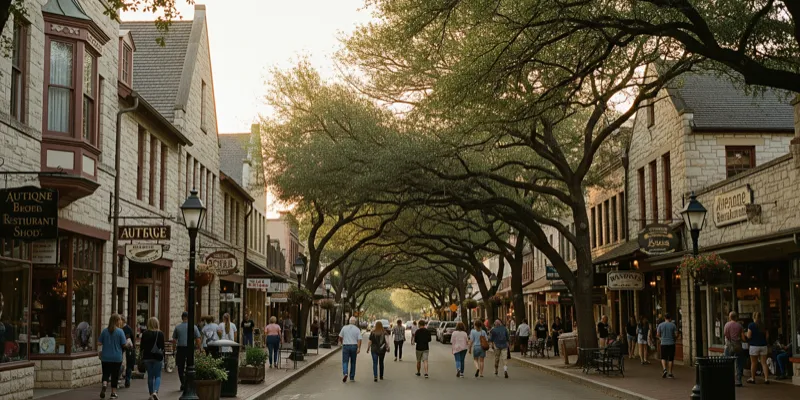 Boerne Main Street in Boerne, Texas