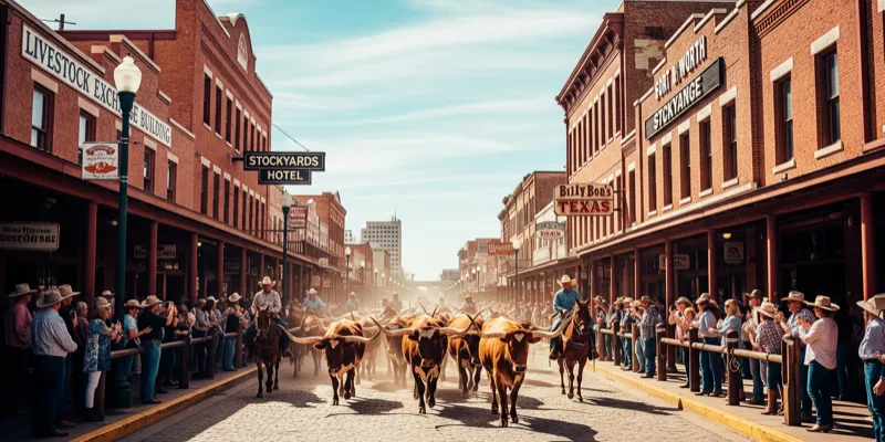 Fort Worth Stockyards in Fort Worth, Texas