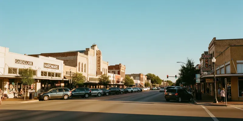 Garland downtown square in Garland, Texas