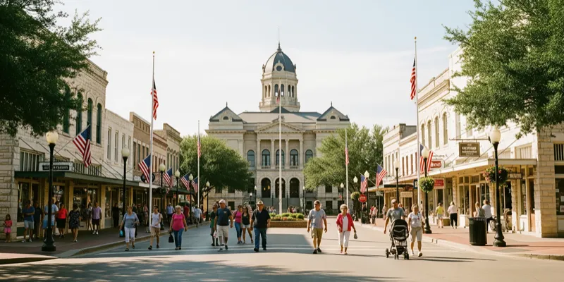 Georgetown Square in Georgetown, Texas