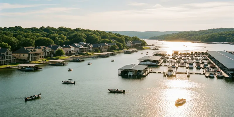Cedar Creek Lake in Gun Barrel City, Texas