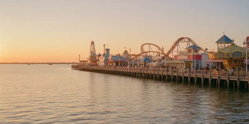 Kemah Boardwalk in League City, Texas