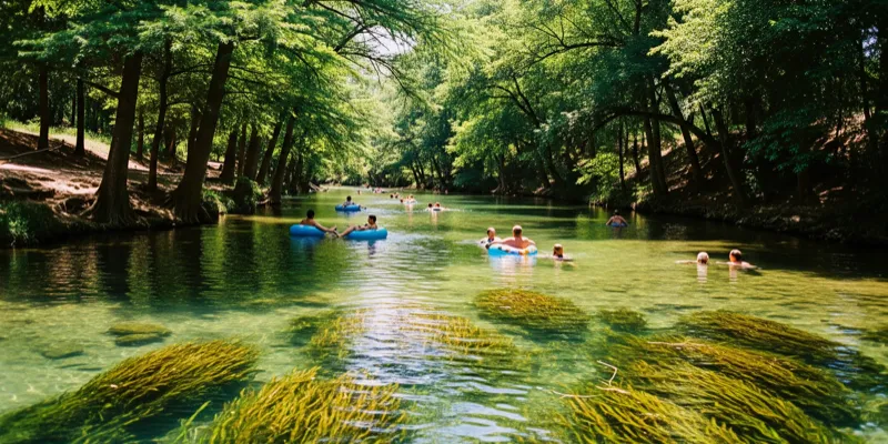 San Marcos River in Martindale, Texas