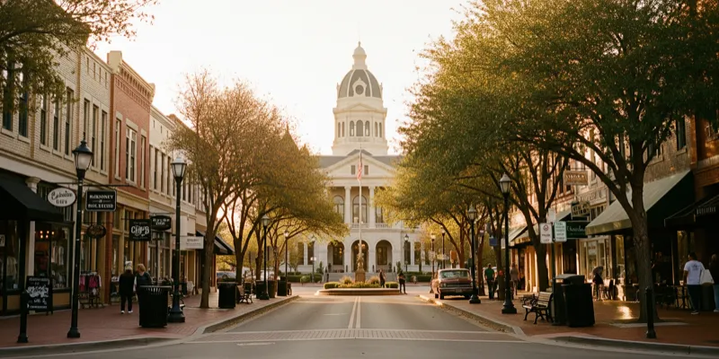 McKinney Historic Square in McKinney, Texas