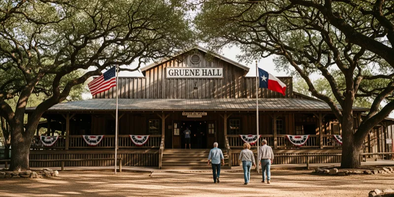 Gruene Hall in New Braunfels, Texas