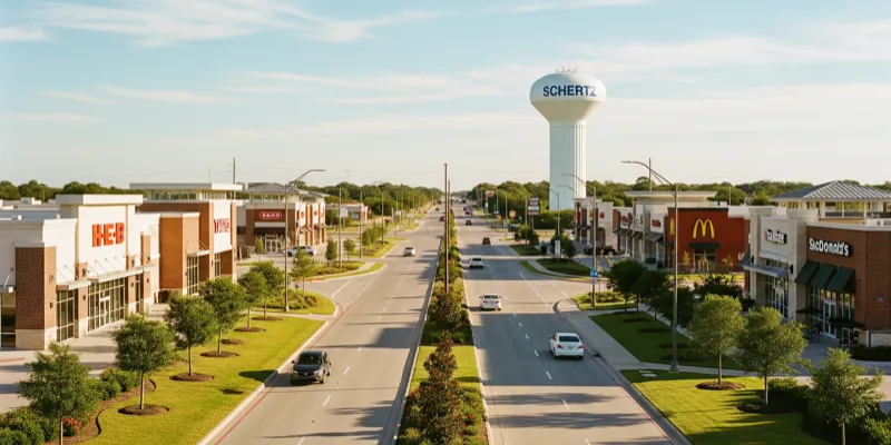 Schertz Parkway in Schertz, Texas