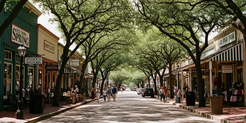 Old Town Spring in Spring, Texas