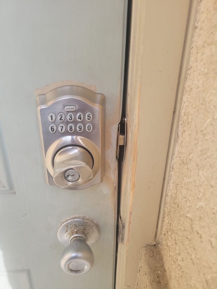Smart keypad lock installed by WOW Locks